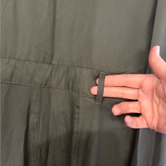 NEW Fabletics Dark Green Women's Pants Jumpsuit Olive M Fall Zip up Pantsuit - Picture 9 of 10